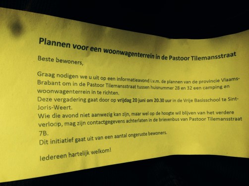 pamflet tilemansstraat vergadering